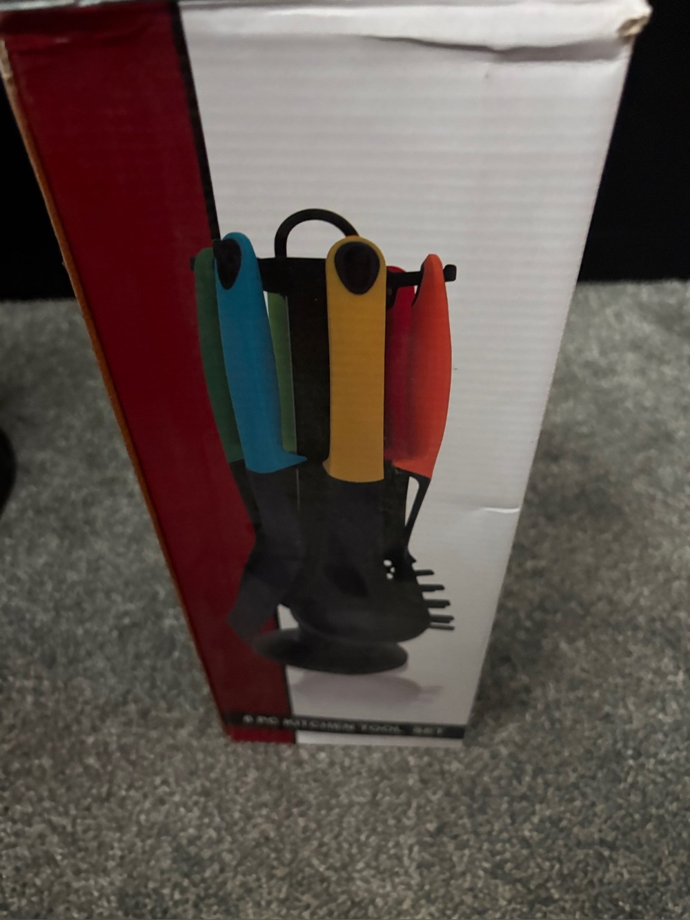 Colorful Kitchen Utensil Set with Stand - Multicolor